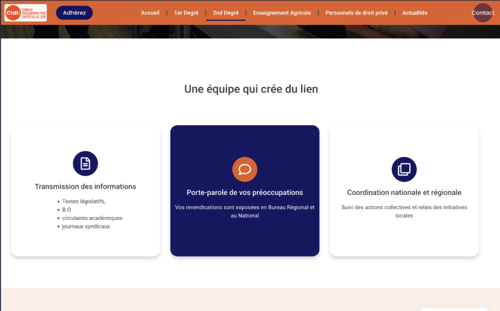 SEP Centre – CFDT Enseignement Privé